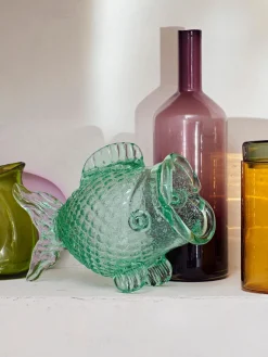 Recipiente de vidrio de diseño Fish