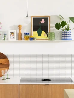 Regadera artesanal de vidrio de borosilicato Swell