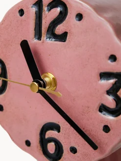 Reloj de mesa de cerámica pintado a mano Retro