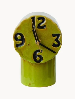 Reloj de mesa de cerámica pintado a mano Retro
