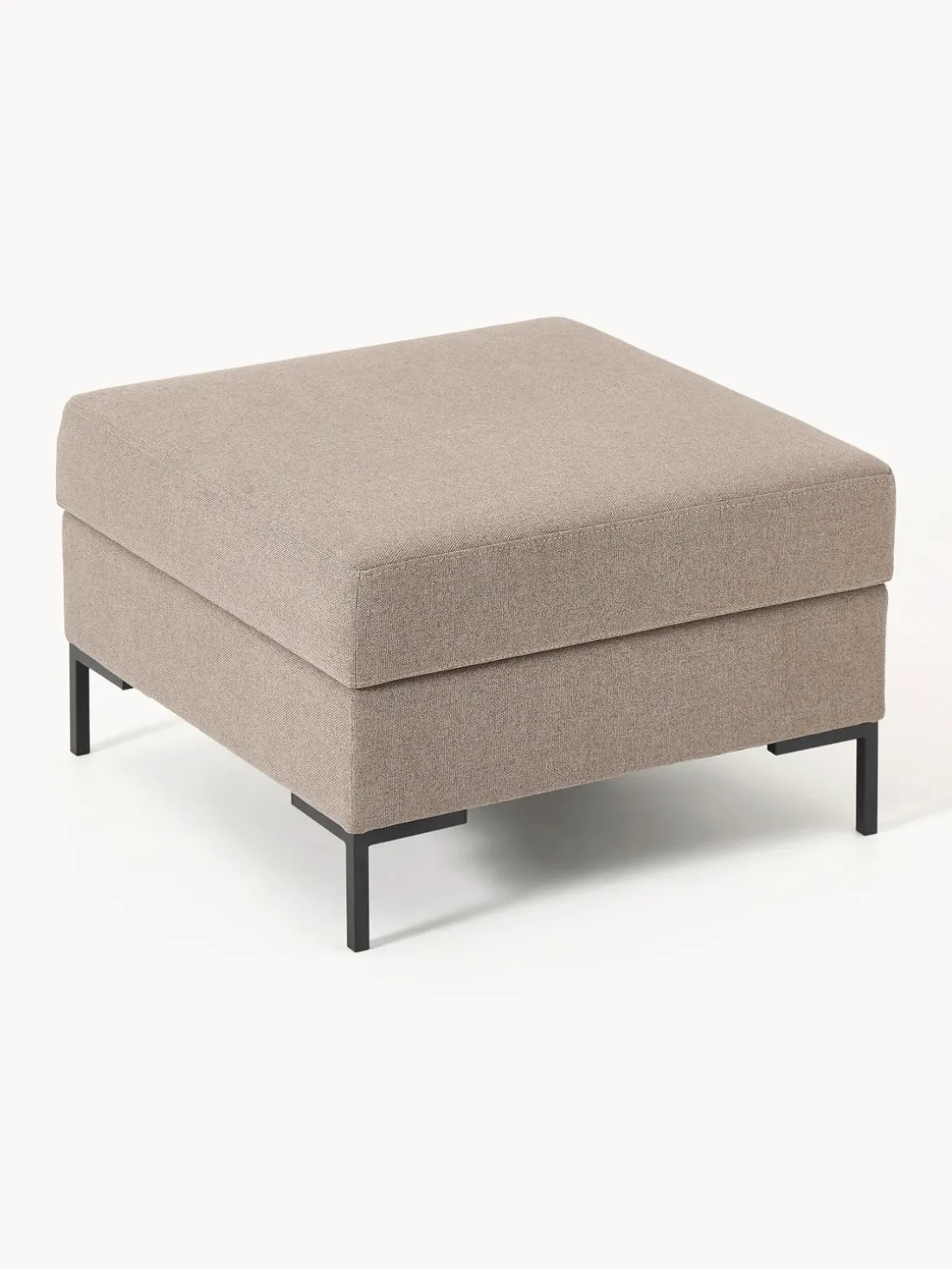 Reposapiés puf con espacio de almacenamiento Luna