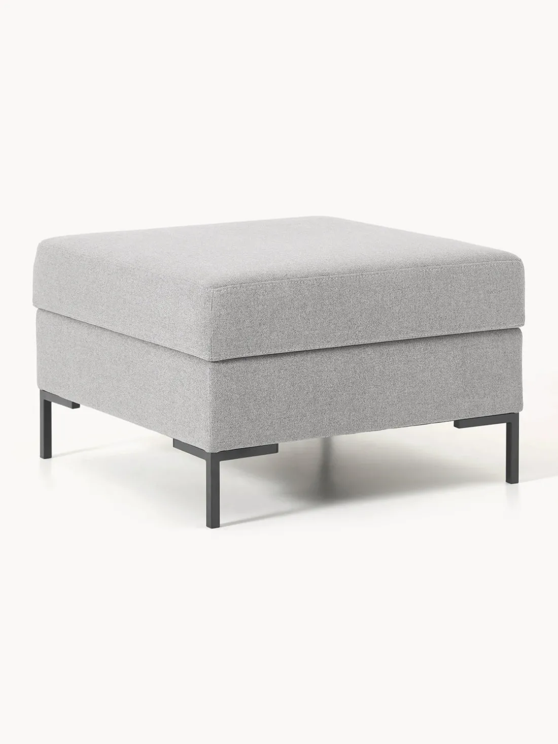 Reposapiés puf con espacio de almacenamiento Luna