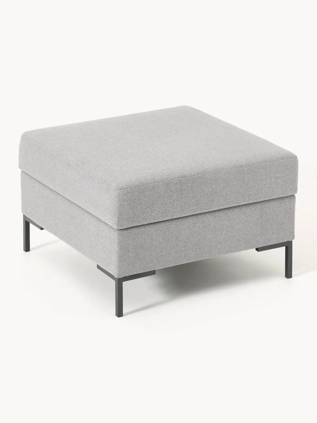 Reposapiés puf con espacio de almacenamiento Luna