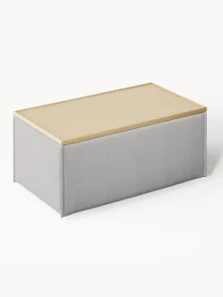 Reposapiés puf con espacio de almacenamiento Lennon