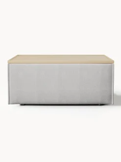 Reposapiés puf con espacio de almacenamiento Lennon