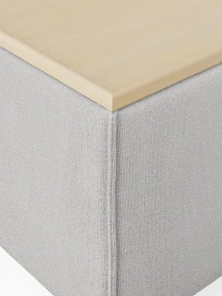 Reposapiés puf con espacio de almacenamiento Lennon