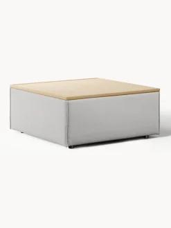 Reposapiés puf con espacio de almacenamiento Lennon