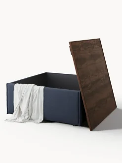 Reposapiés puf con espacio de almacenamiento Lennon