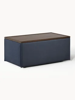 Reposapiés puf con espacio de almacenamiento Lennon