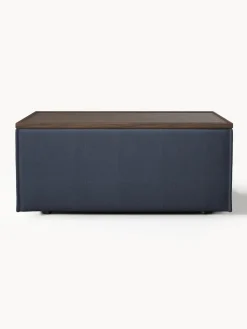 Reposapiés puf con espacio de almacenamiento Lennon