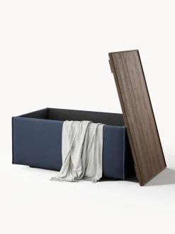 Reposapiés puf con espacio de almacenamiento Lennon