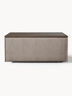 Reposapiés puf con espacio de almacenamiento Lennon