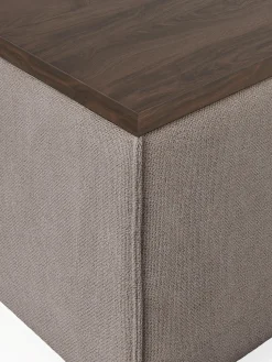 Reposapiés puf con espacio de almacenamiento Lennon