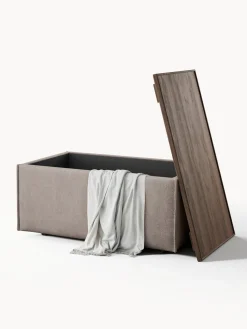 Reposapiés puf con espacio de almacenamiento Lennon