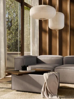 Reposapiés puf con espacio de almacenamiento Lennon