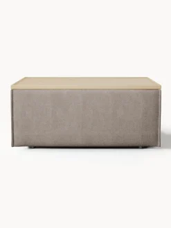 Reposapiés puf con espacio de almacenamiento Lennon