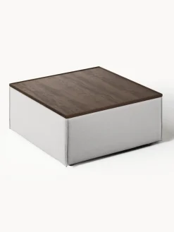 Reposapiés puf con espacio de almacenamiento Lennon