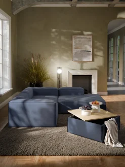 Reposapiés puf con espacio de almacenamiento Lennon