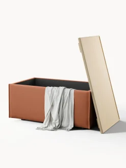 Reposapiés puf con espacio de almacenamiento Lennon