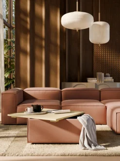 Reposapiés puf con espacio de almacenamiento Lennon