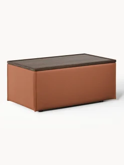 Reposapiés puf con espacio de almacenamiento Lennon