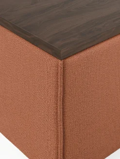 Reposapiés puf con espacio de almacenamiento Lennon