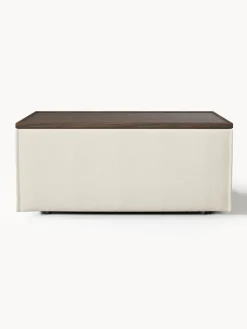 Reposapiés puf con espacio de almacenamiento Lennon