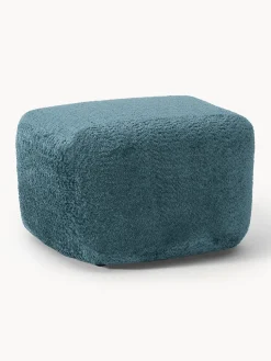 Reposapiés puf de borreguillo bouclé Wolke