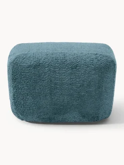 Reposapiés puf de borreguillo bouclé Wolke