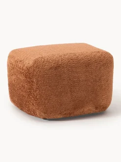 Reposapiés puf de borreguillo bouclé Wolke