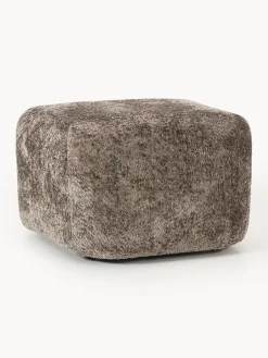 Reposapiés puf de borreguillo bouclé Wolke
