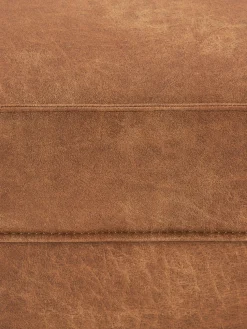 Reposapiés puf de cuero reciclado Hunter