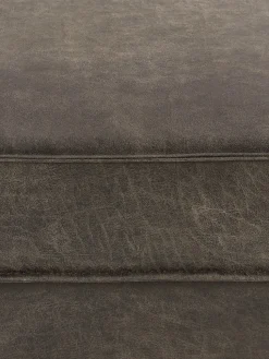 Reposapiés puf de cuero reciclado Hunter