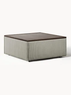 Reposapiés puf de pana con espacio de almacenamiento Lennon