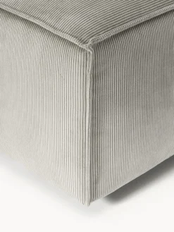 Reposapiés puf de pana Lennon