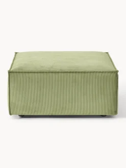 Reposapiés puf de pana Lennon