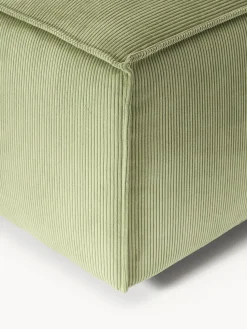 Reposapiés puf de pana Lennon