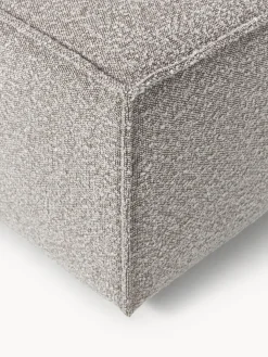 Reposapiés puf en tejido bouclé Lennon