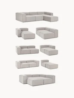 Reposapiés puf en tejido bouclé Lennon