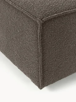 Reposapiés puf en tejido bouclé Lennon