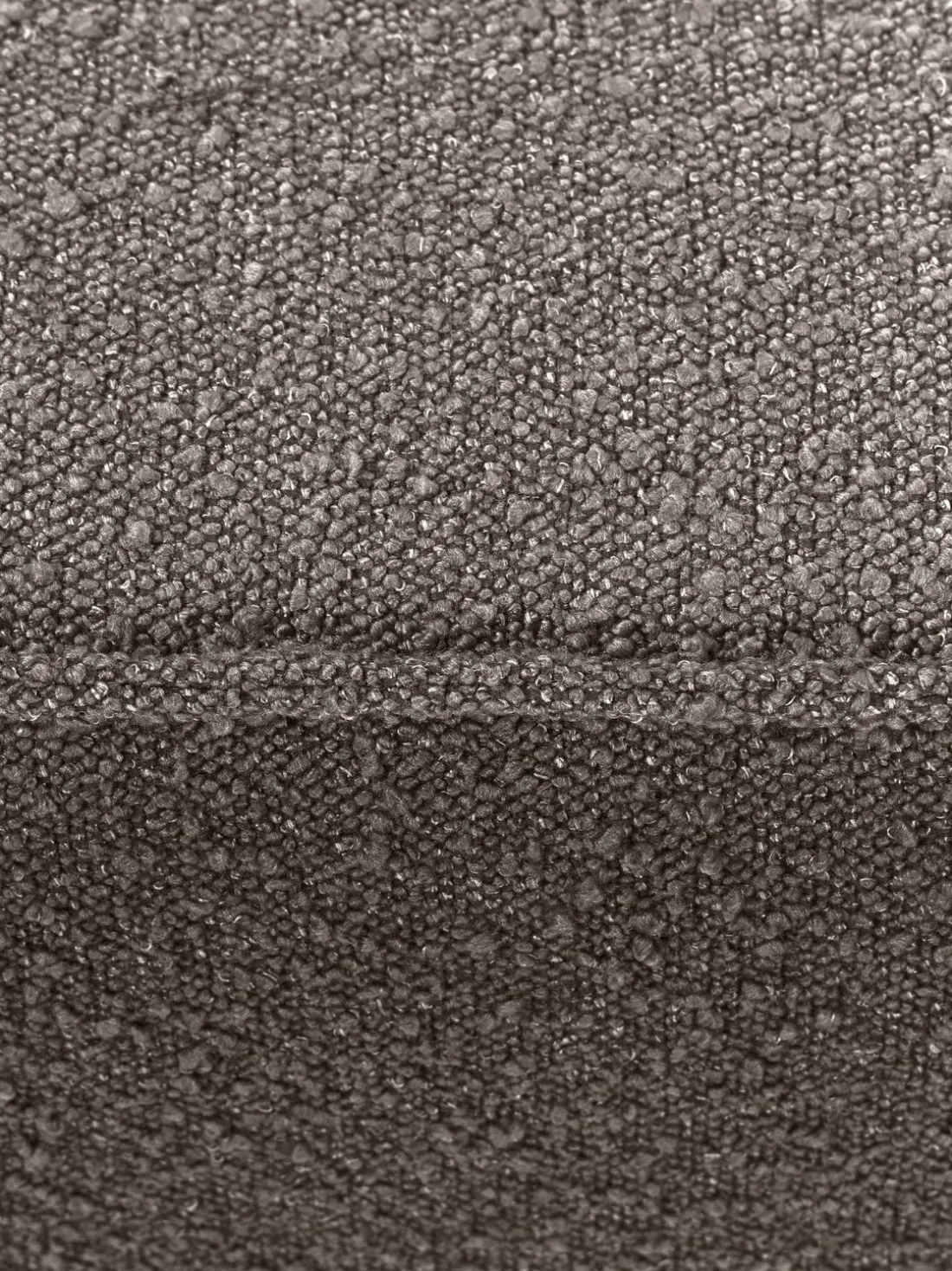 Reposapiés puf en tejido bouclé Lennon