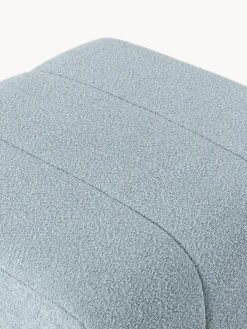 Reposapiés puf en tejido bouclé Lena