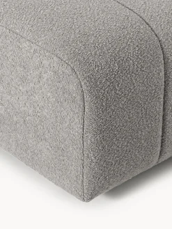 Reposapiés puf en tejido bouclé Lena