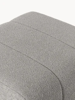 Reposapiés puf en tejido bouclé Lena