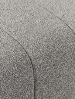 Reposapiés puf en tejido bouclé Lena