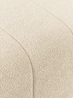 Reposapiés puf en tejido bouclé Lena