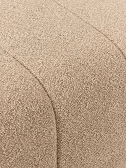 Reposapiés puf en tejido bouclé Lena