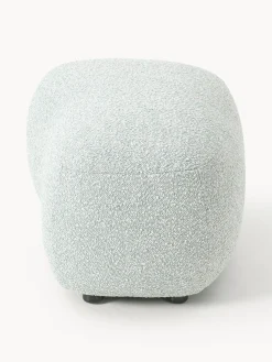 Reposapiés puf en tejido bouclé Alba