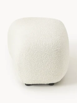 Reposapiés puf en tejido bouclé Alba