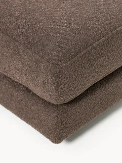 Reposapiés puf en tejido bouclé Tribeca